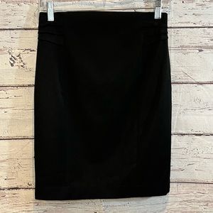 EXPRESS Skirt Knee Length Black with Pintuck Details on Sides of Waist-2
